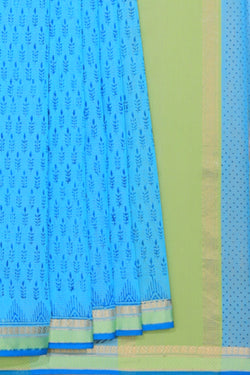 Collection of Maheshwari Blue Saree in a gallery layout