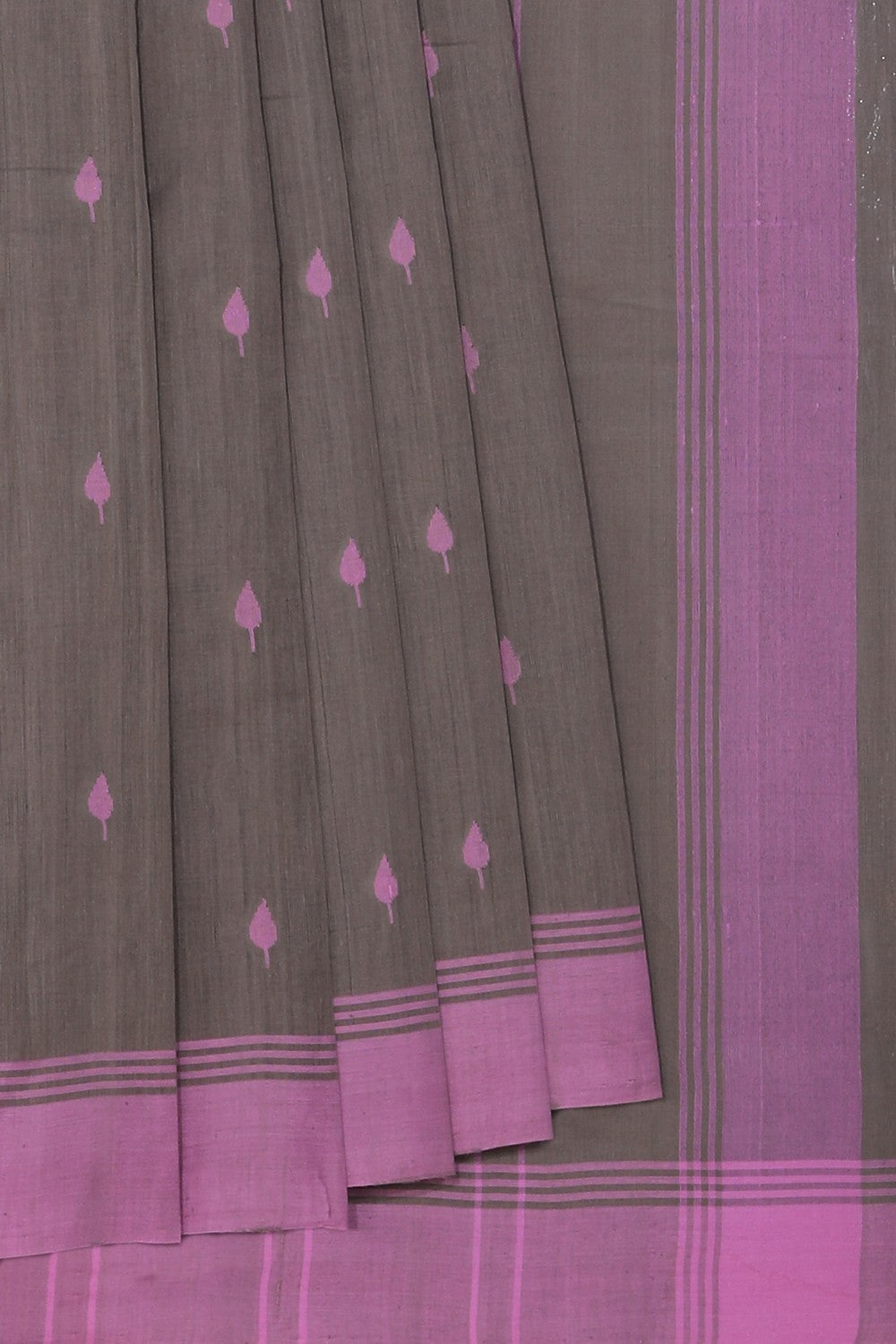 Collection of Upadda Cotton Grey Saree in a gallery layout