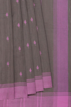 Collection of Upadda Cotton Grey Saree in a gallery layout