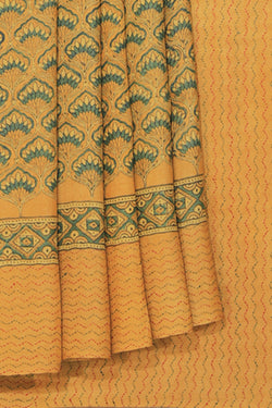 Collection of Tussar Silk Ajrakh Printed Saree in a gallery layout