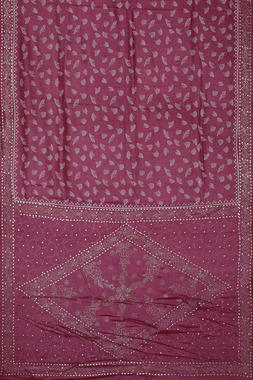 Image of Pink Tussar Silk Saree