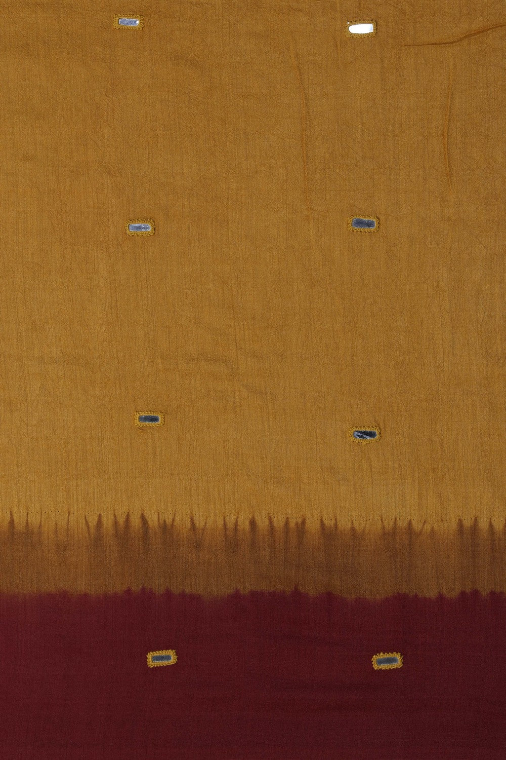 Image of Mirror Embroidery Desi Tussar Saree