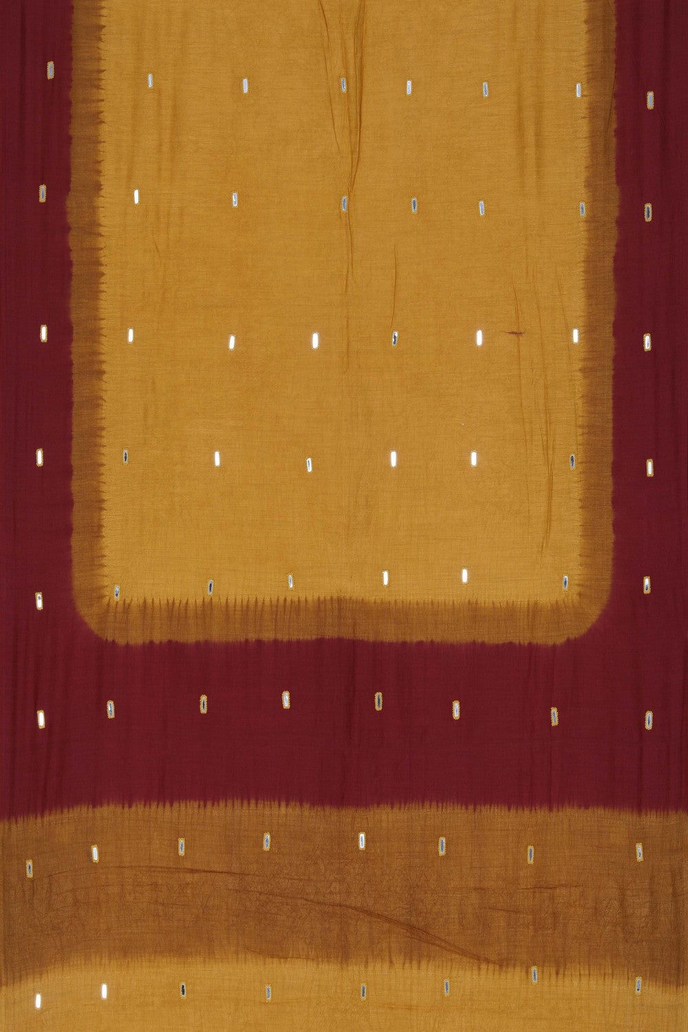 Image of Mirror Embroidery Desi Tussar Saree