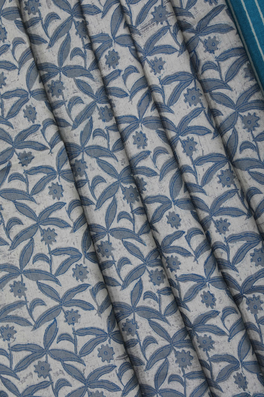 Image of Blue Tussar Silk Saree