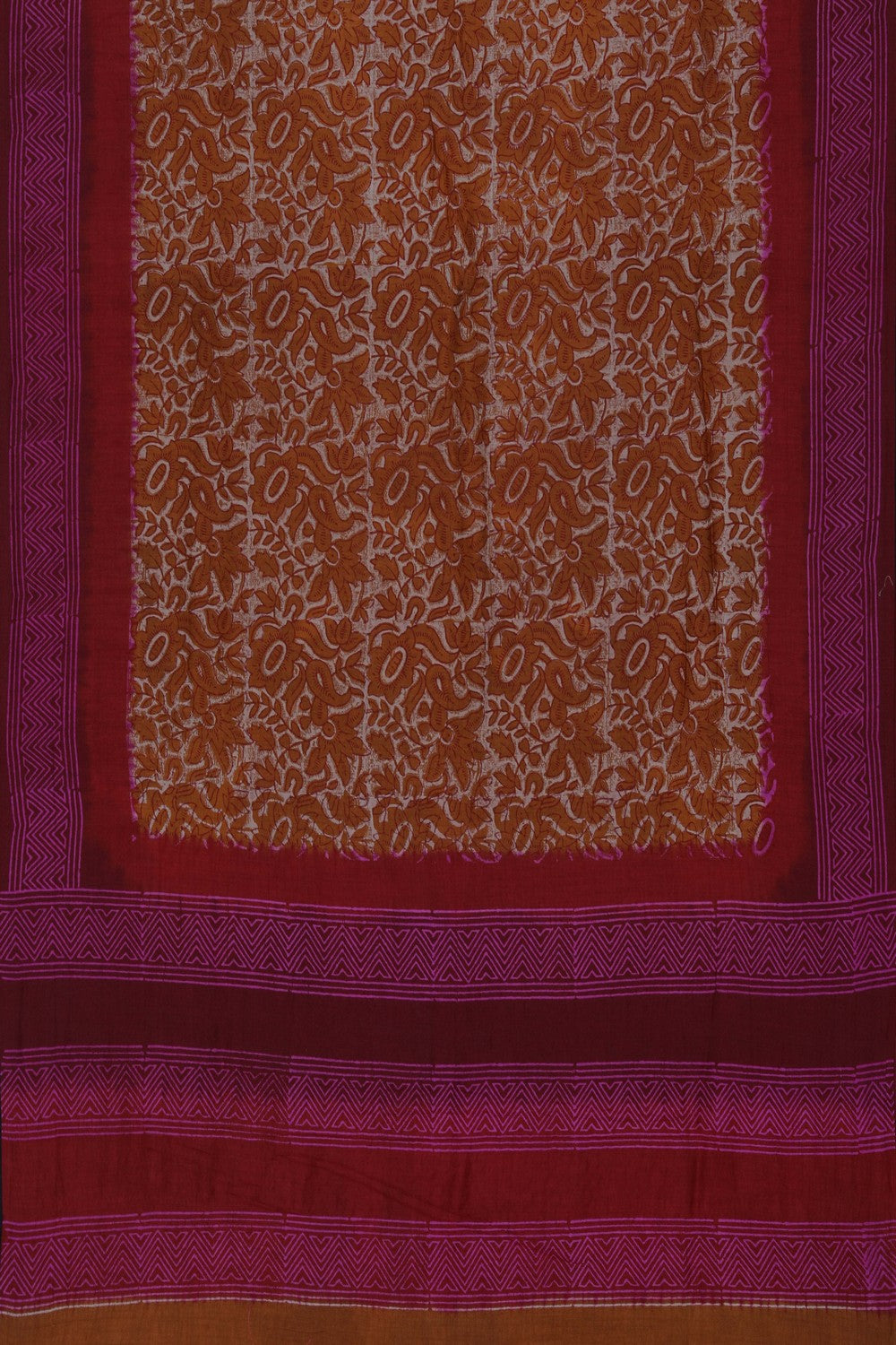 Image of Mustard Tussar Silk Saree