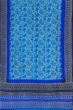 Collection of Bagru Printed Blue Saree in a gallery layout