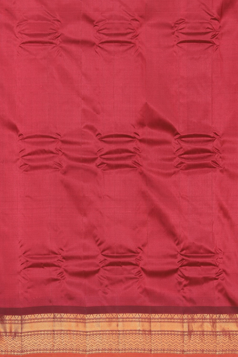 Collection of Gadwal Cotton Silk Pink Saree in a gallery layout