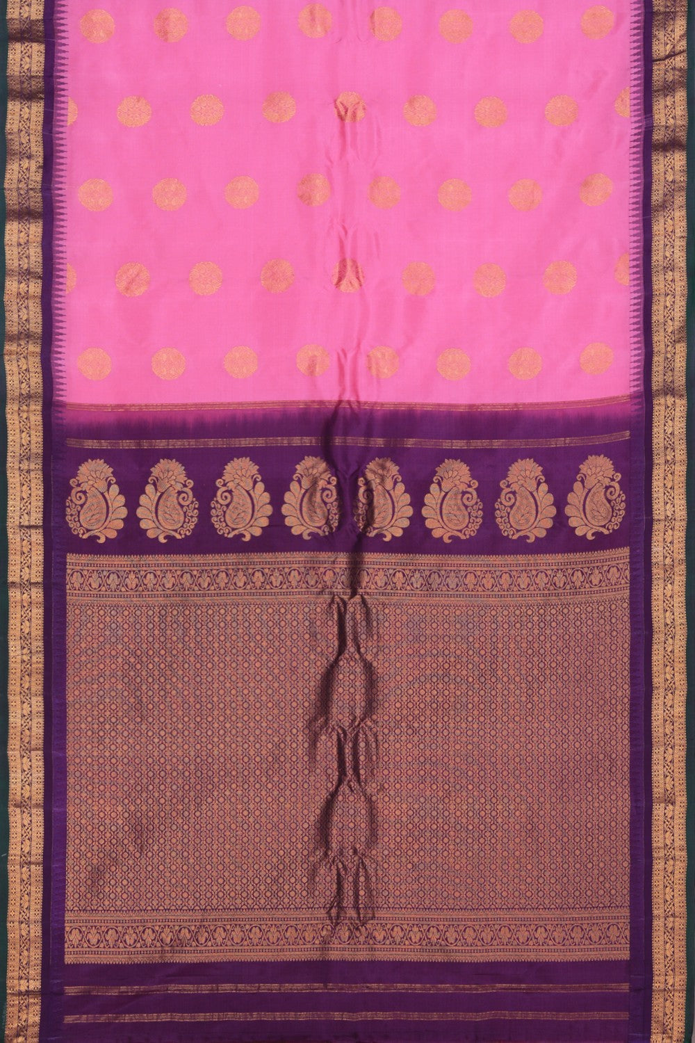 Gadwal Silk Lotus Pink Saree