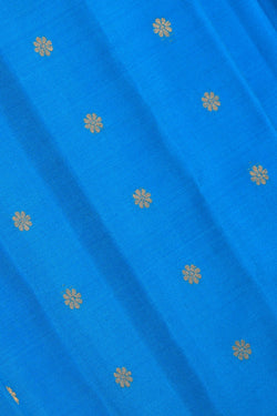 Image of Gadwal Blue Saree