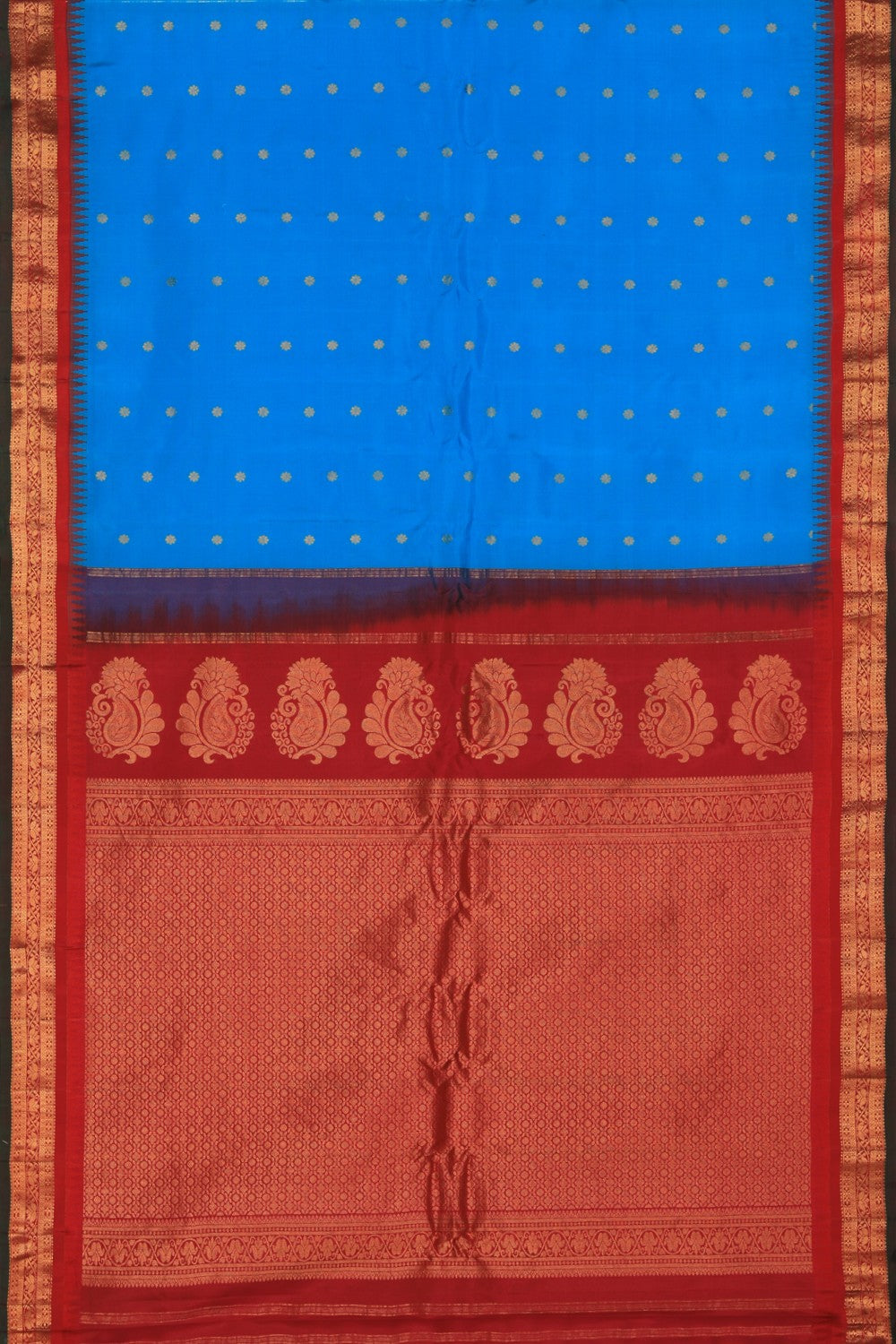 Gadwal Blue Saree