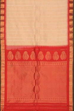 Image of Gadwal Beige Saree