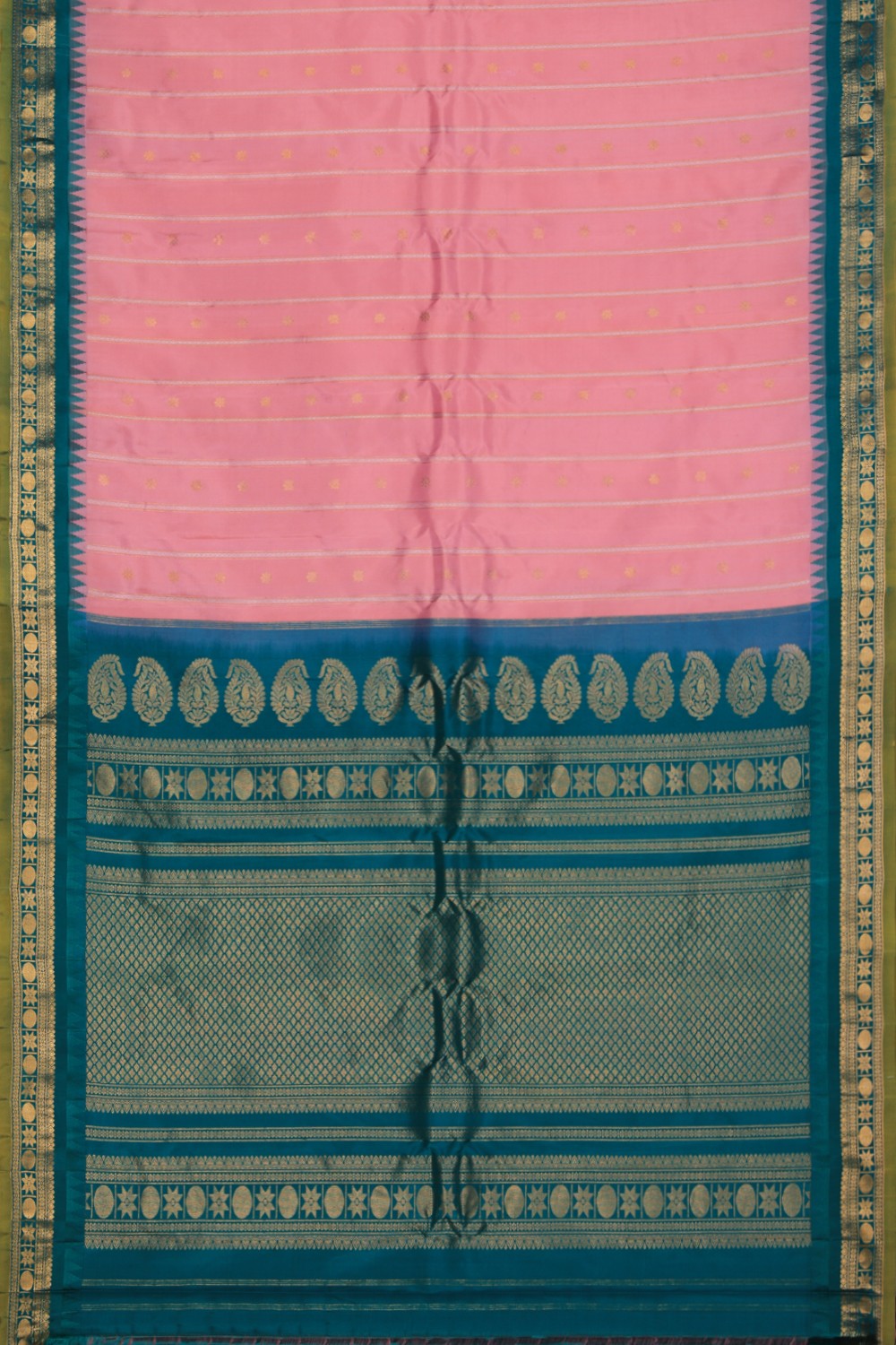 Gadwal Silk Pink Saree