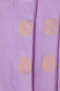 Image of Gadwal Silk Lavender Purple Saree