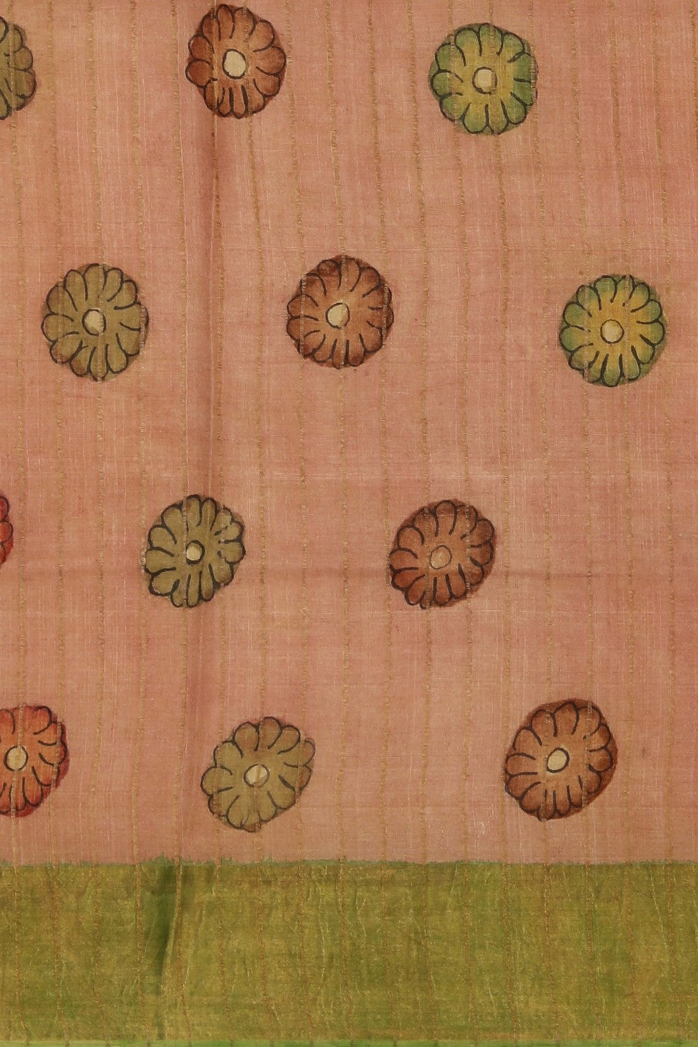 Kalamkari Hand-Painted Saree