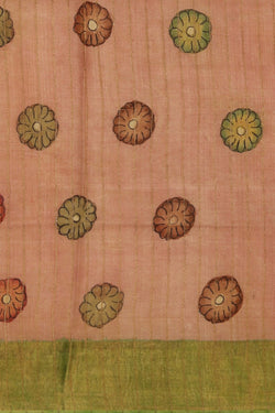 Image of Kalamkari Hand-Painted Saree