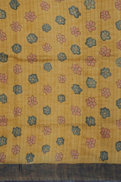 Image of Kalamkari Hand-Painted Saree