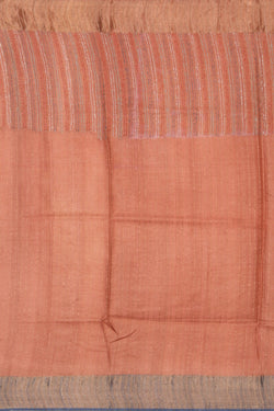 Image of Tussar Silk Kantha Stitch Saree