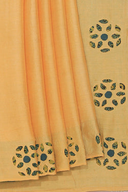 Collection of Tussar Silk Applique Work Saree in a gallery layout