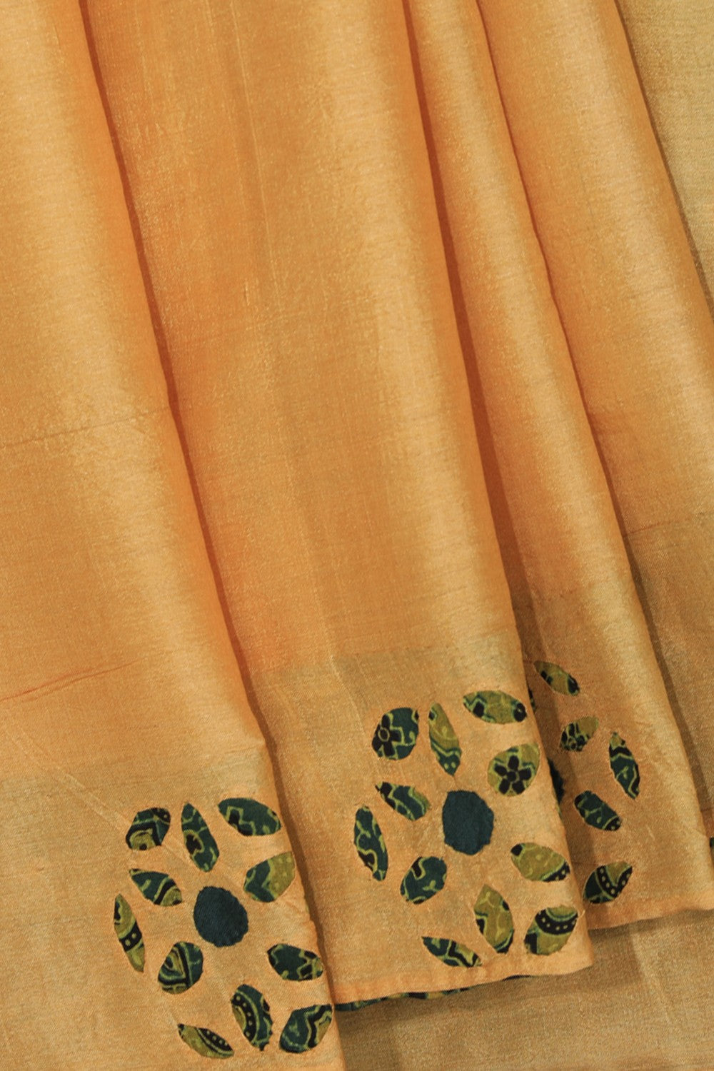 Collection of Tussar Silk Applique Work Saree in a gallery layout