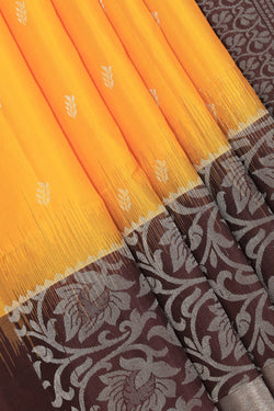 Image of South Silk Yellow Saree