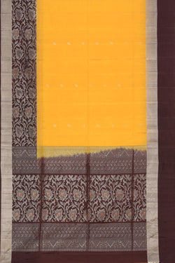 Image of South Silk Yellow Saree