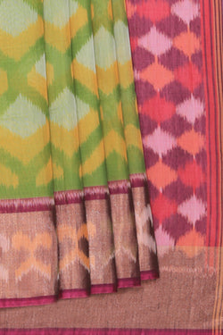 Collection of Simple Elegant Ikat Saree in a gallery layout