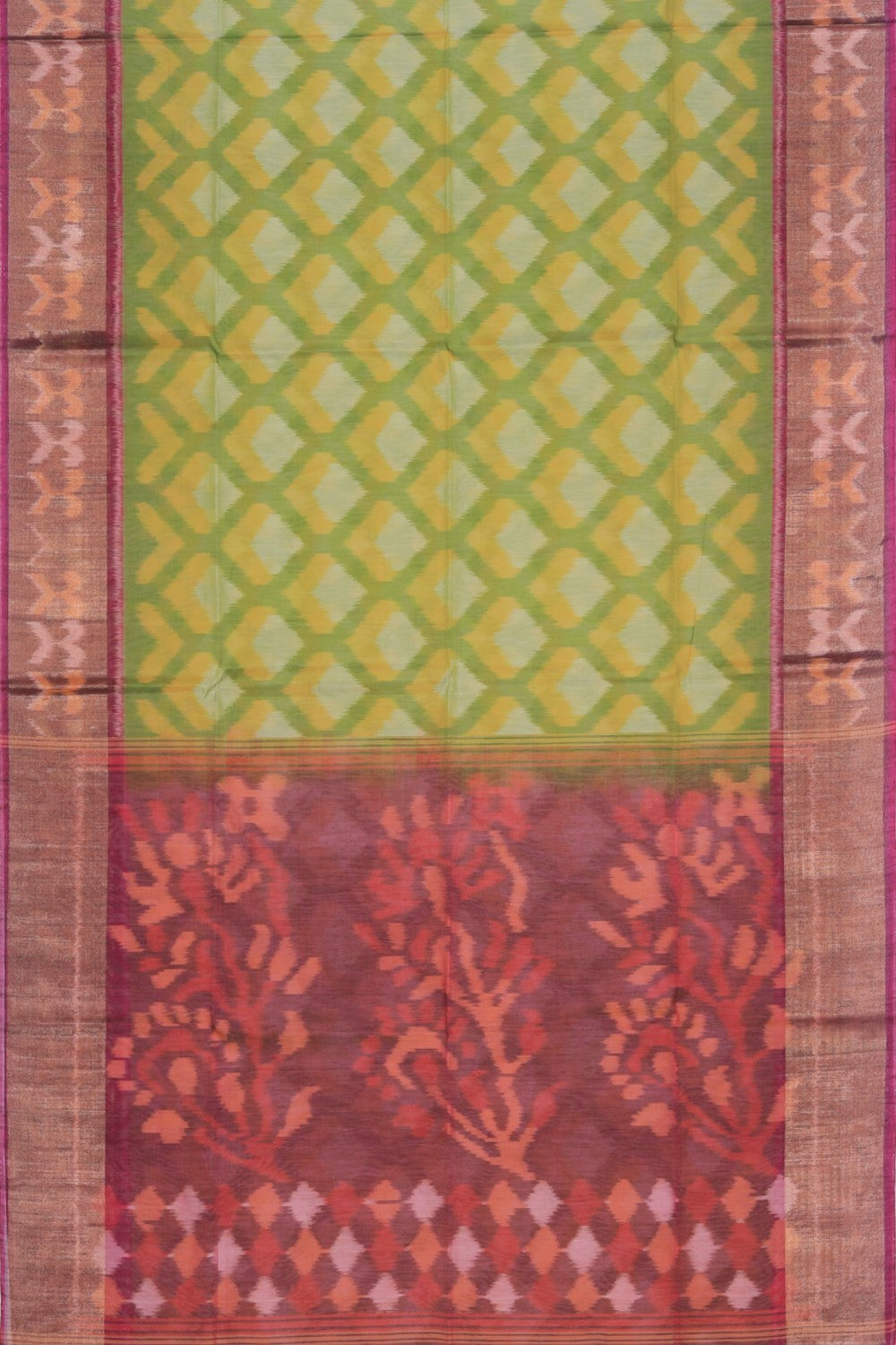 Collection of Simple Elegant Ikat Saree in a gallery layout