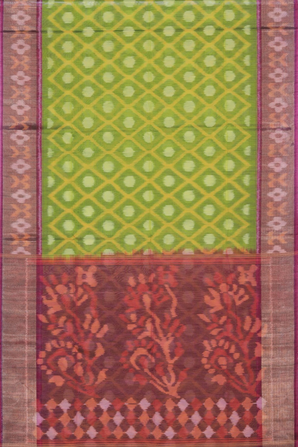 Collection of Simple Elegant Ikat Saree in a gallery layout