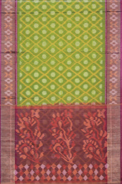 Collection of Simple Elegant Ikat Saree in a gallery layout