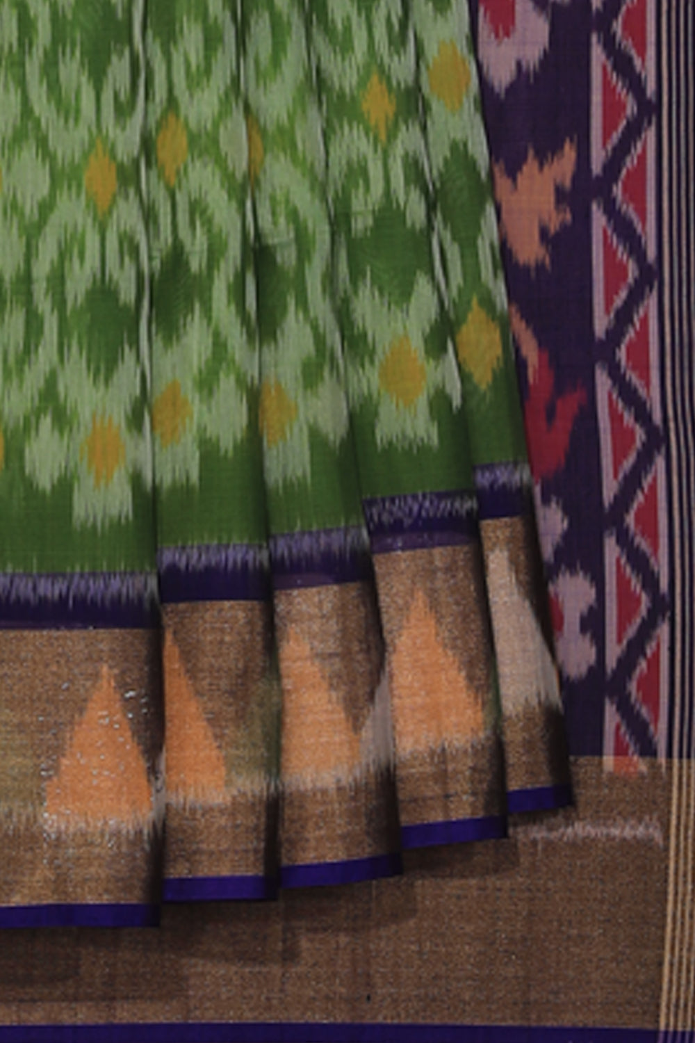 Collection of Simple Elegant Ikat Saree in a gallery layout