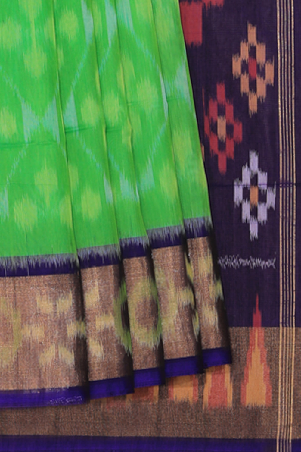 Collection of Simple Elegant Ikat Saree in a gallery layout