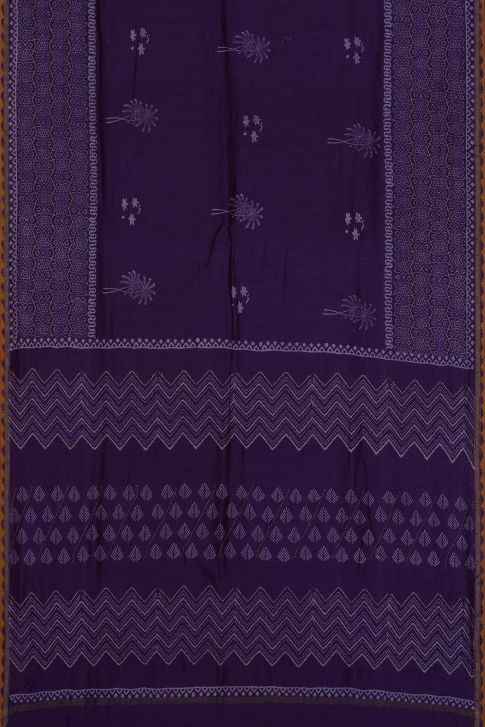 Image of Purple Chanderi Silk Cotton Saree