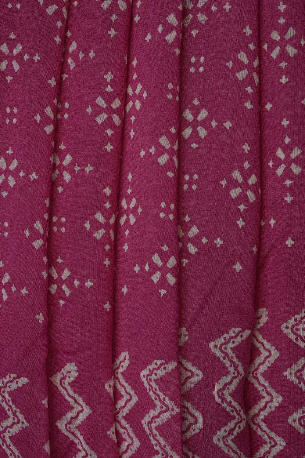 Image of Chanderi Silk Cotton Pink Saree