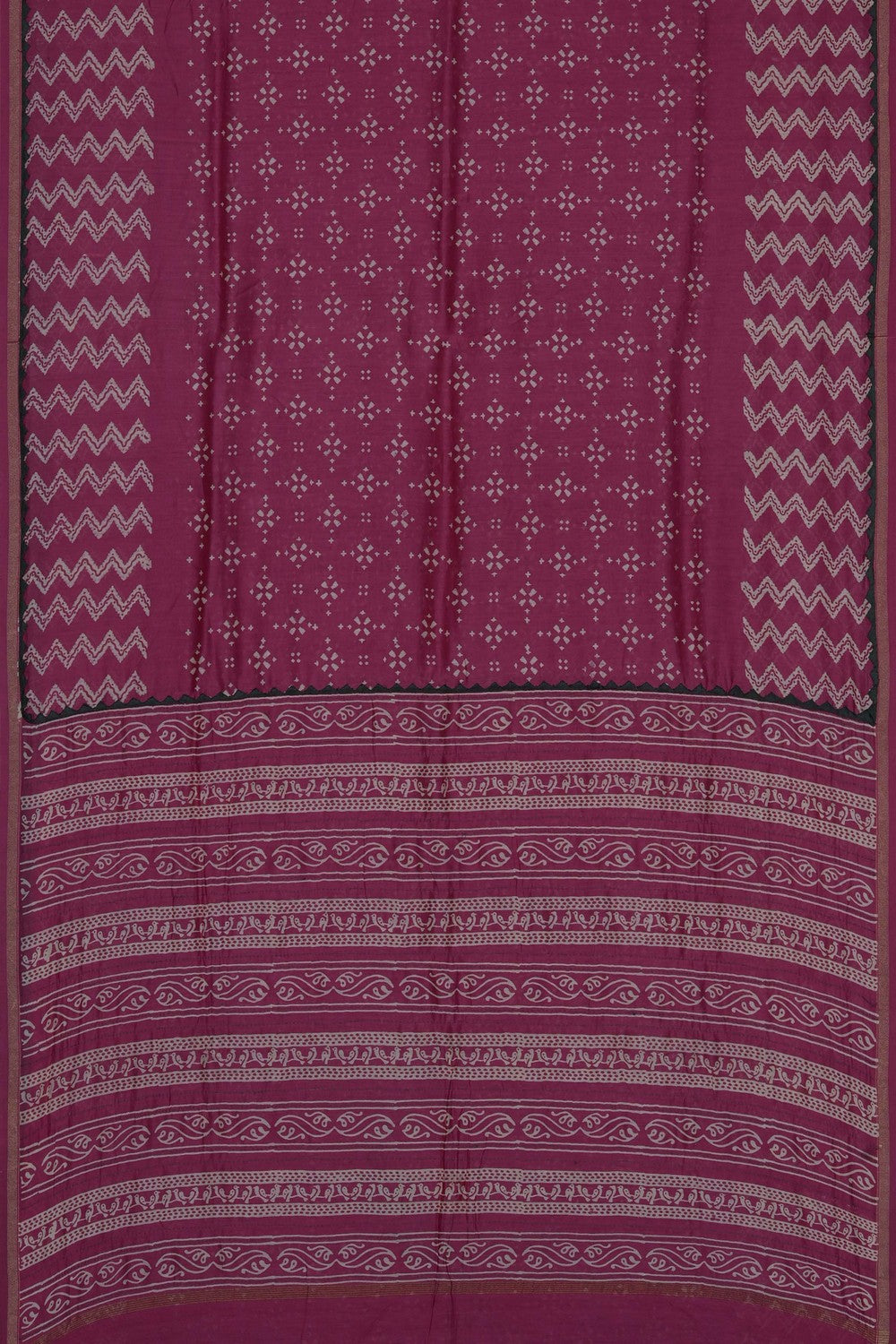 Image of Chanderi Silk Cotton Pink Saree