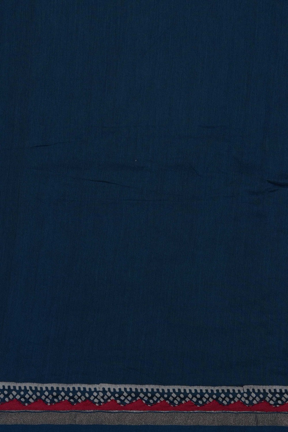 Image of Blue Chanderi Silk Cotton Saree