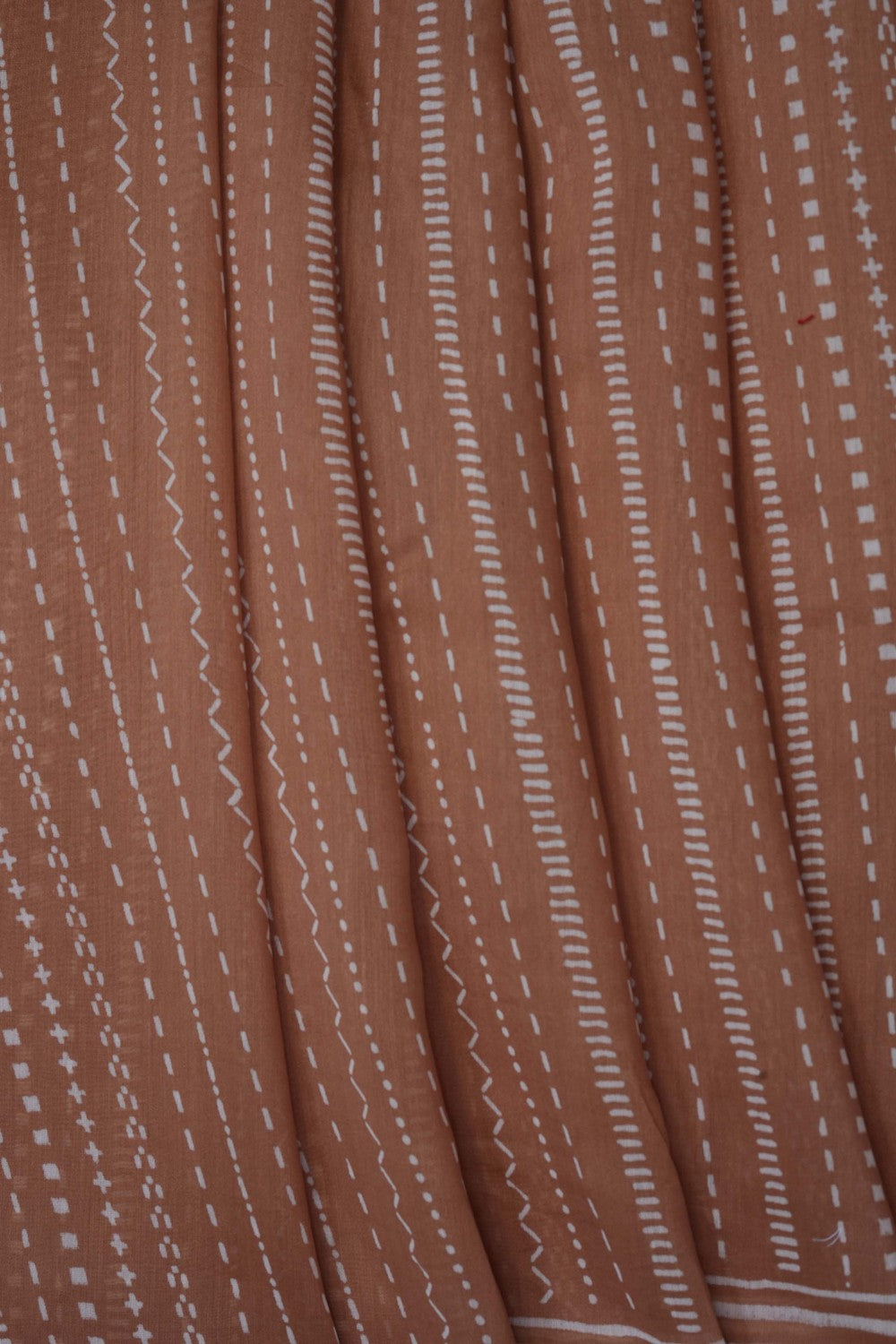 Image of Brown Chanderi Silk Cotton Saree