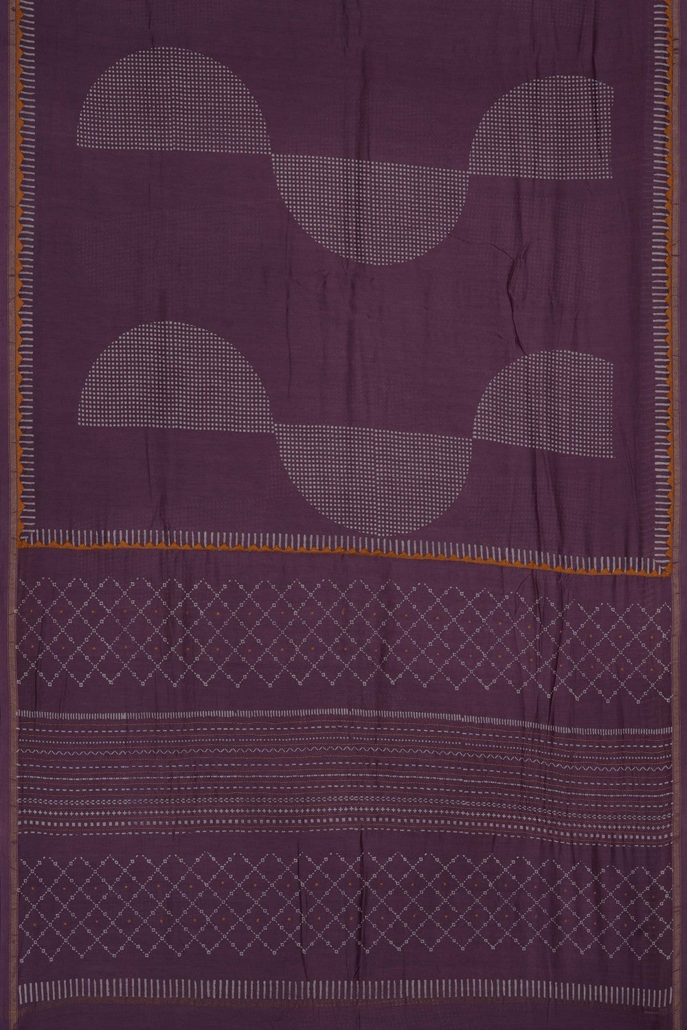 Image of Purple Chanderi Silk Cotton Saree