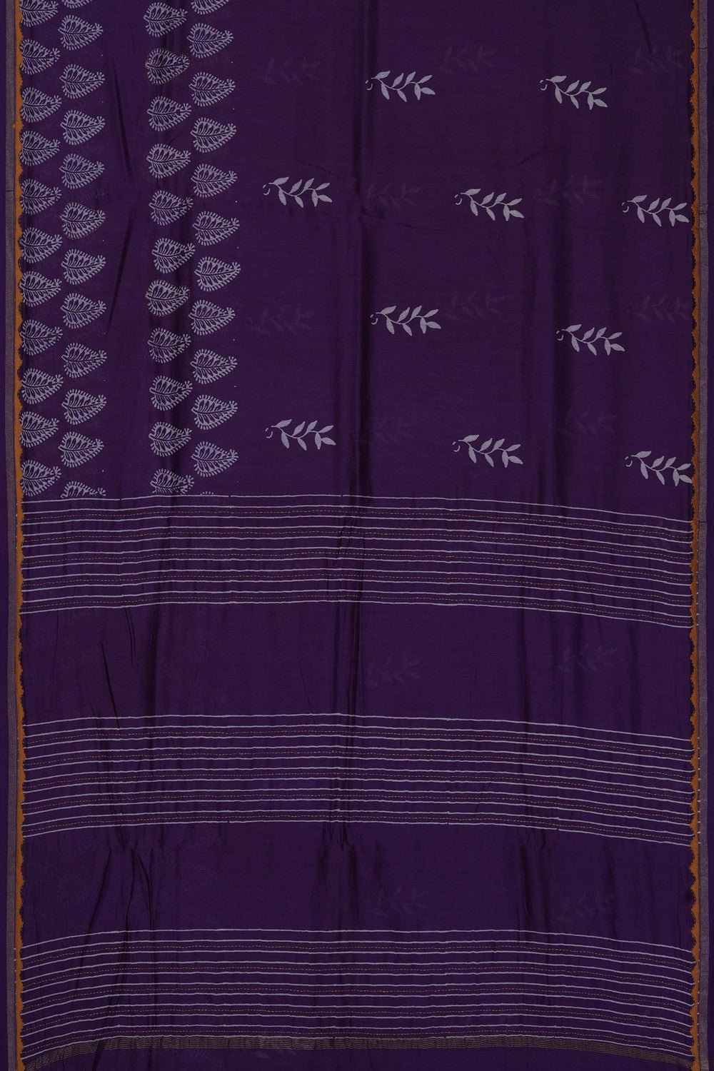 Image of Purple Chanderi Silk Cotton Saree