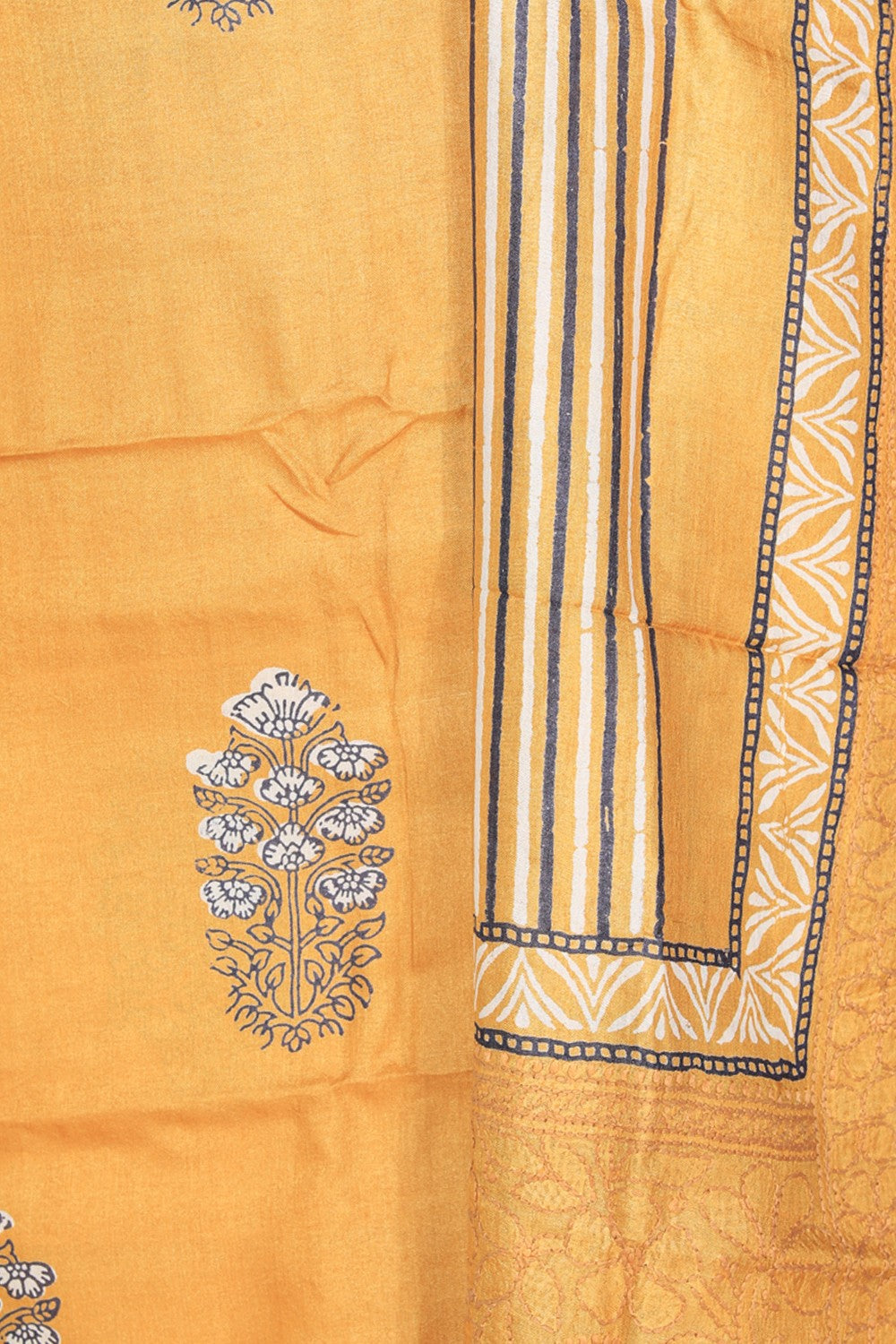 Collection of Tussar Unstitched Suit Set Fabric (3 Pcs Set) in a gallery layout