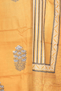 Collection of Tussar Unstitched Suit Set Fabric (3 Pcs Set) in a gallery layout