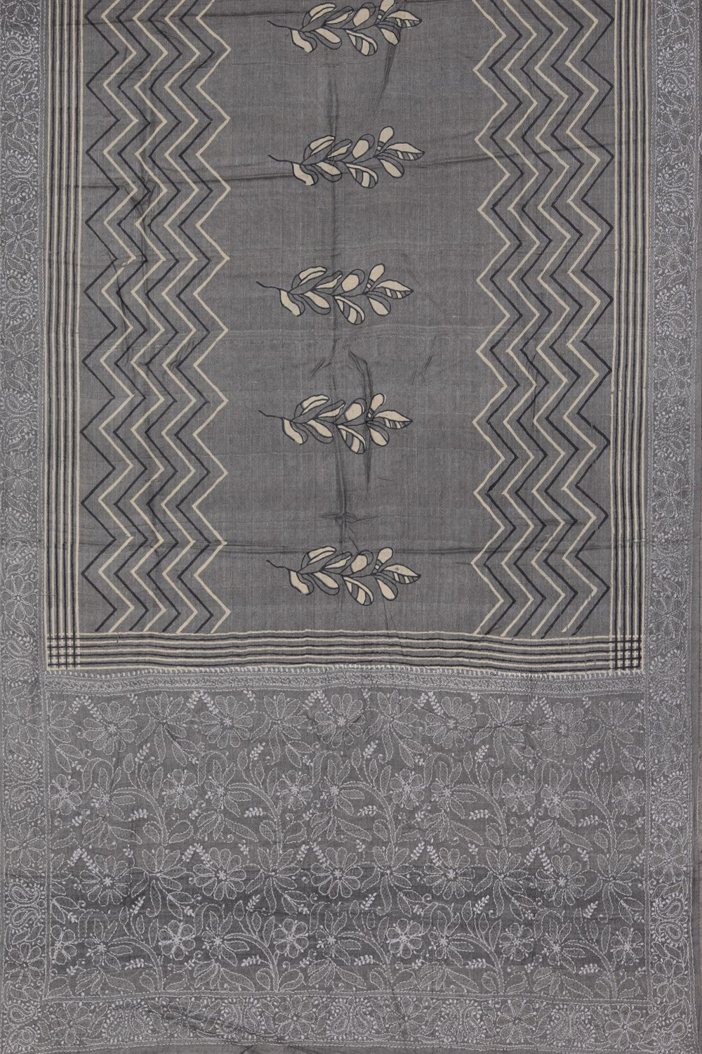 Collection of Tussar Unstitched Suit Set Fabric (3 Pcs Set) in a gallery layout