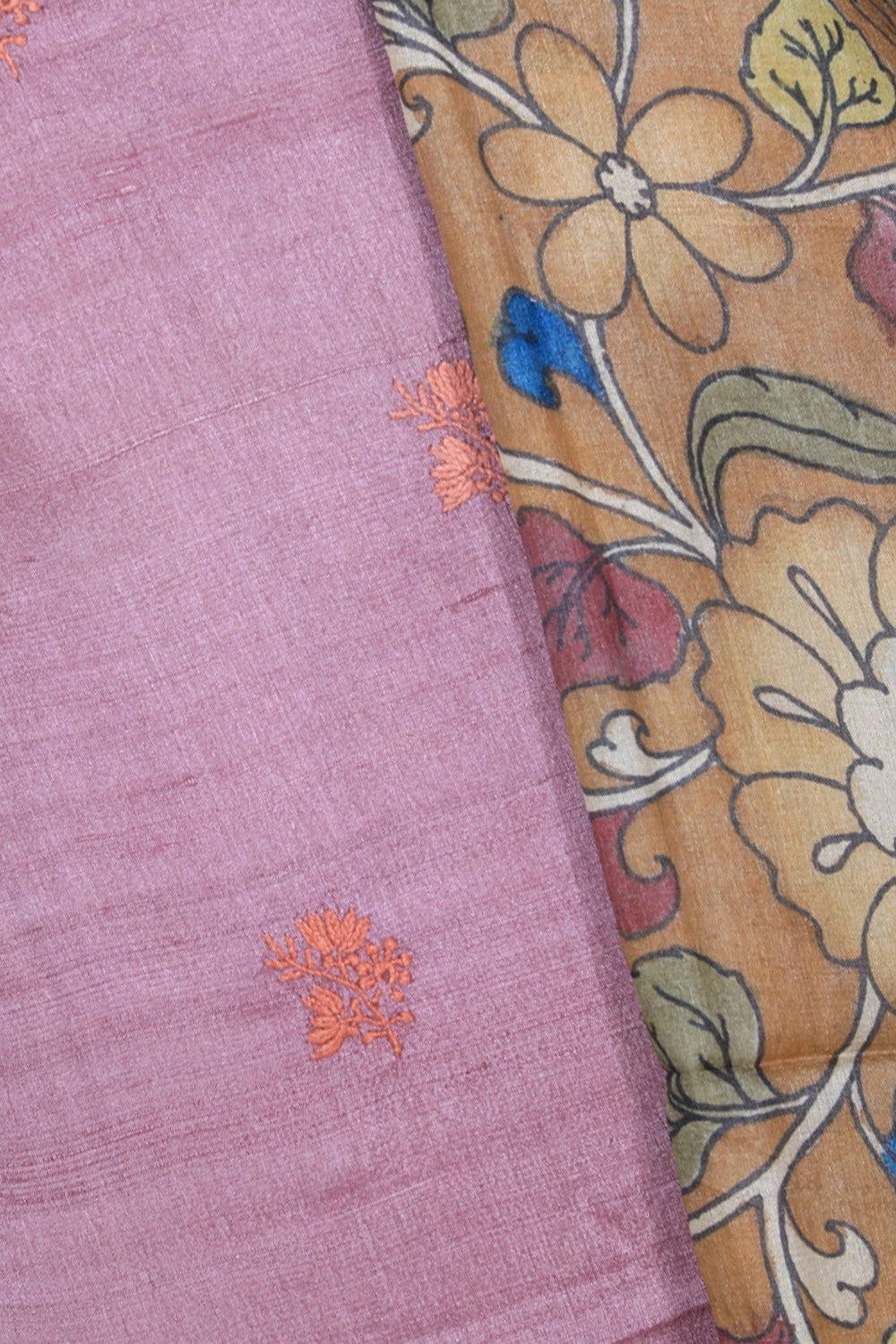 Image of Tussar Unstitched Suit Set Fabric (3 Pcs Set)