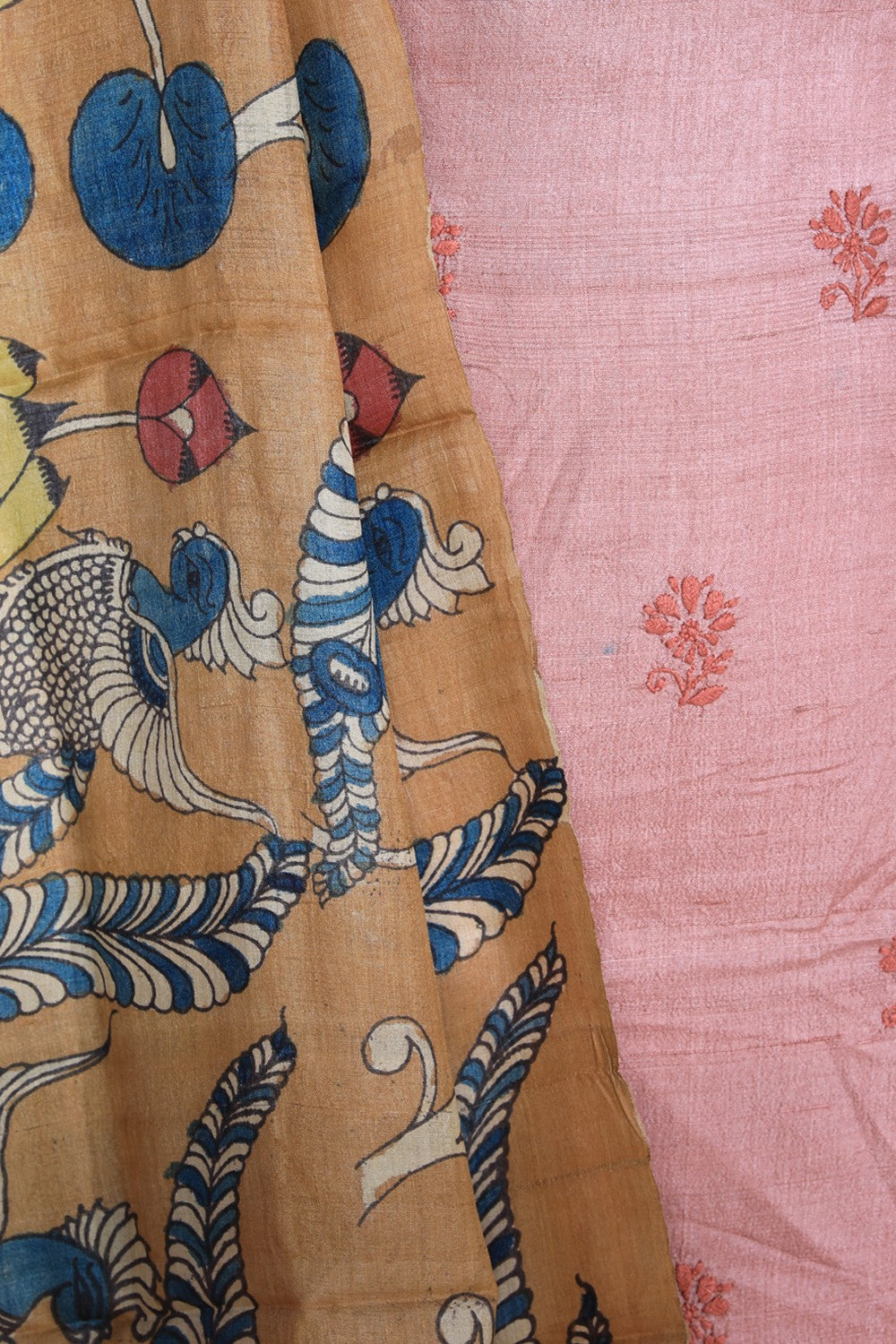 Image of Tussar Unstitched Suit Set Fabric (3 Pcs Set)