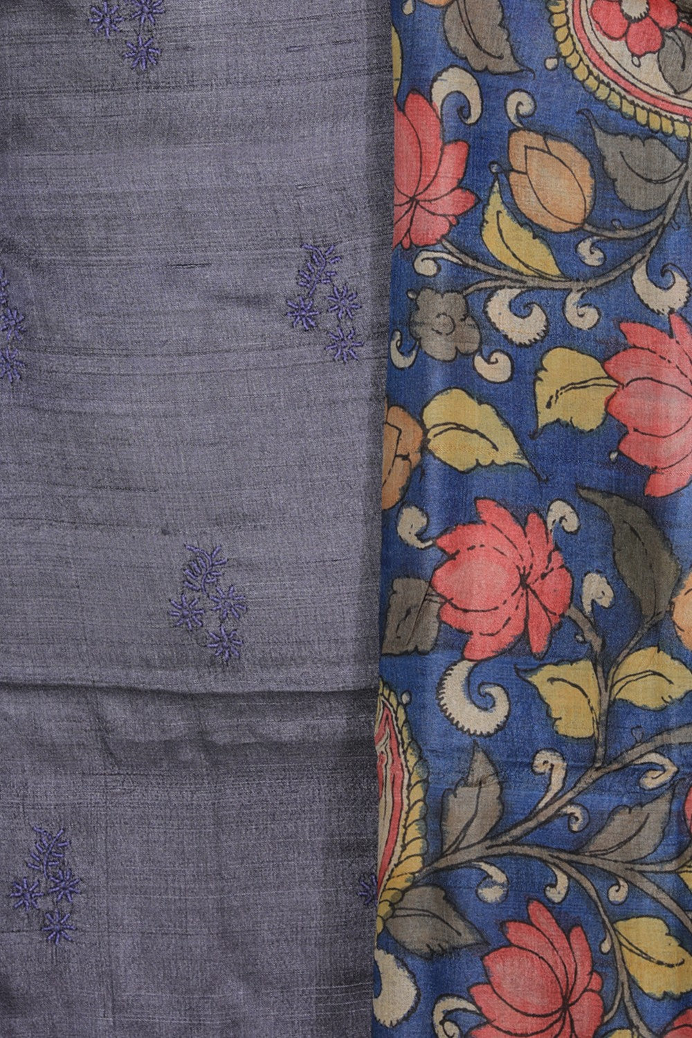 Image of Tussar Unstitched Suit Set Fabric (3 Pcs Set)