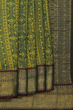 Collection of Ajrakh Printed Saree in a gallery layout