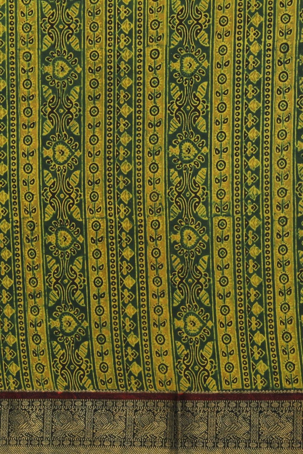 Image of Ajrakh Printed Saree