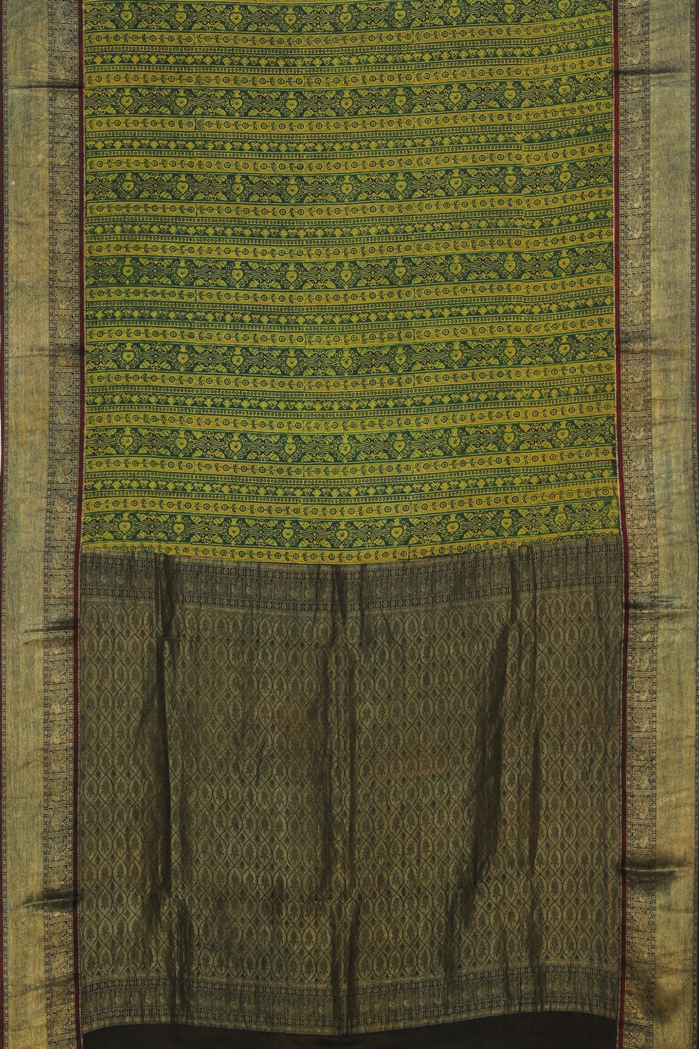 Image of Ajrakh Printed Saree