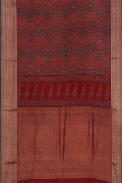 Collection of Ajrakh Printed Saree in a gallery layout