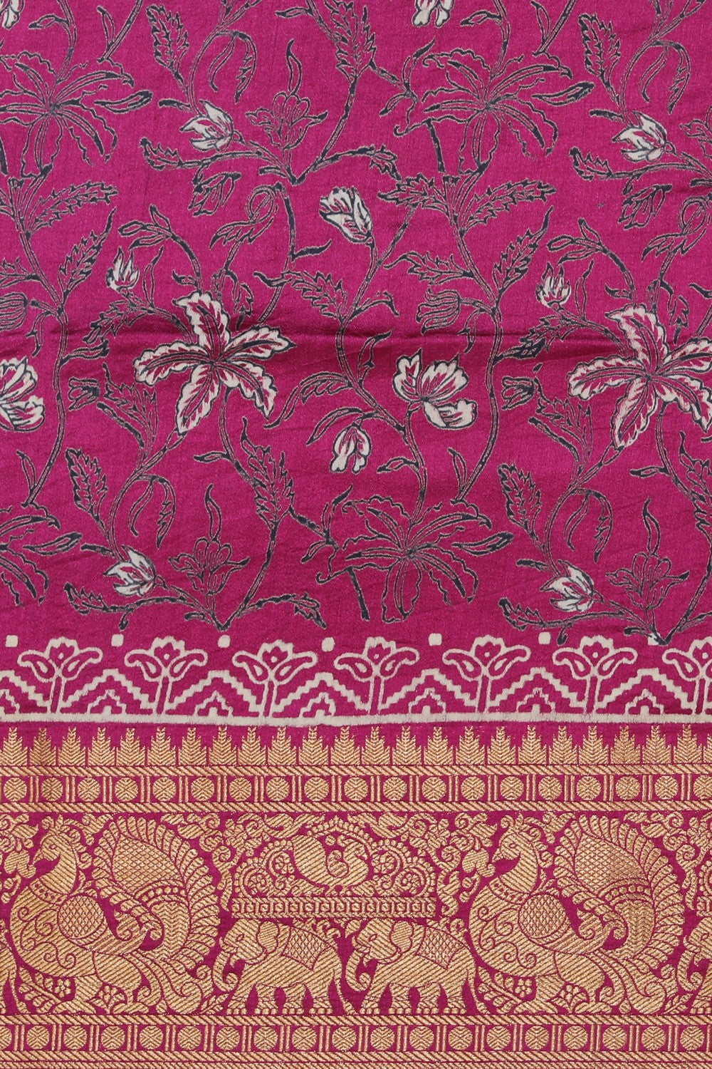 Collection of Bagru Block Printed Saree in a gallery layout