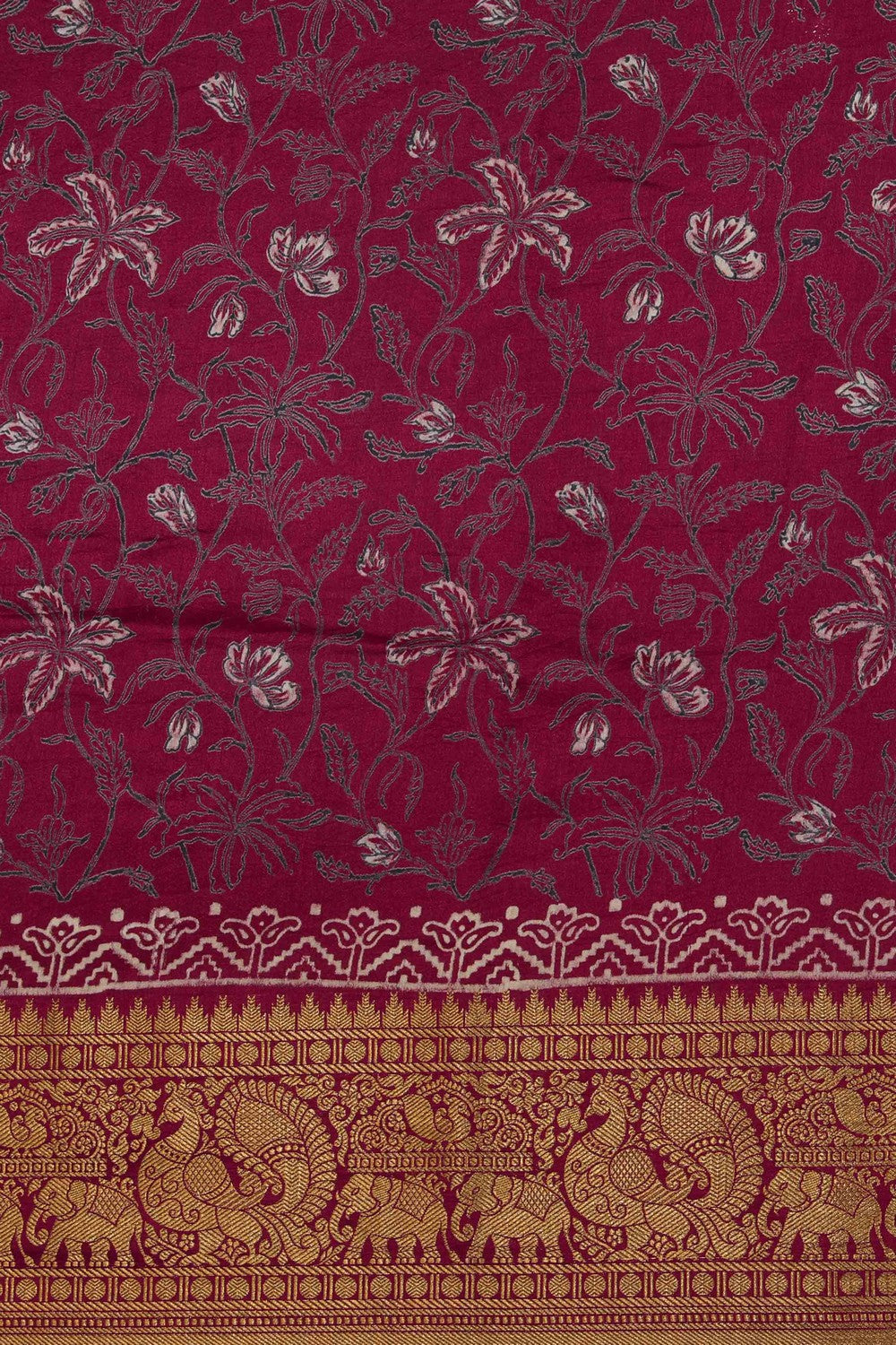 Collection of Bagru Block Printed Saree in a gallery layout